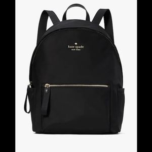NWT-Kate Spade New York Chelsea Large Nylon Fashion Adult Backpack, Black